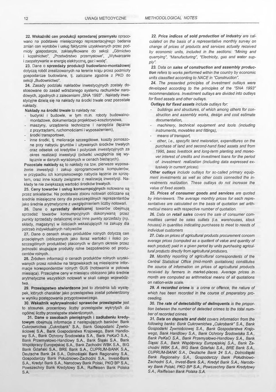 zaklasyfikowane do sekcji: Górnictwo i kopalnictwo", Przetwórstwo przemysłowe", Wytwarzanie i zaopatrywanie w energię elektryczną, gaz i wodę". 23.