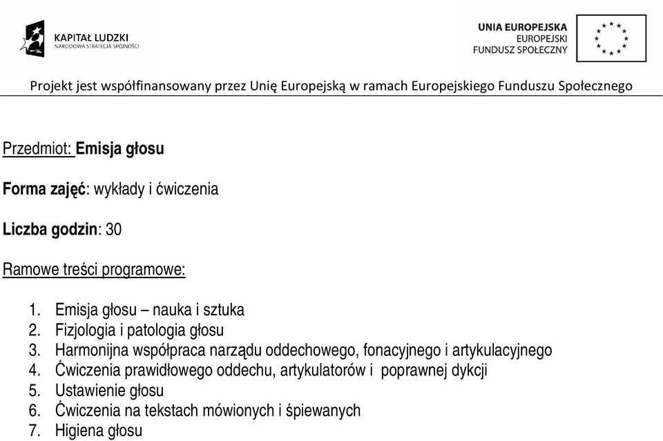 Harmonijna współpraca narządu oddechowego, fonacyjnego i artykulacyjnego.