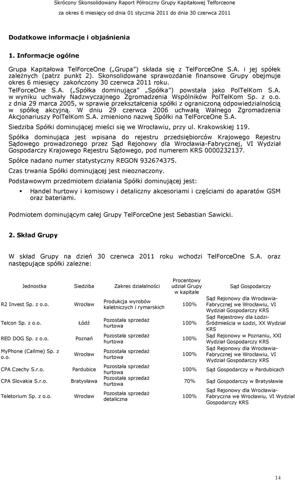 z o.o. z dnia 29 marca 2005, w sprawie przekształcenia spółki z ograniczoną odpowiedzialnością w spółkę akcyjną. W dniu 29 czerwca 2006 uchwałą Walnego Zgromadzenia Ak