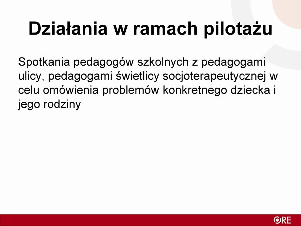 pedagogami świetlicy socjoterapeutycznej w