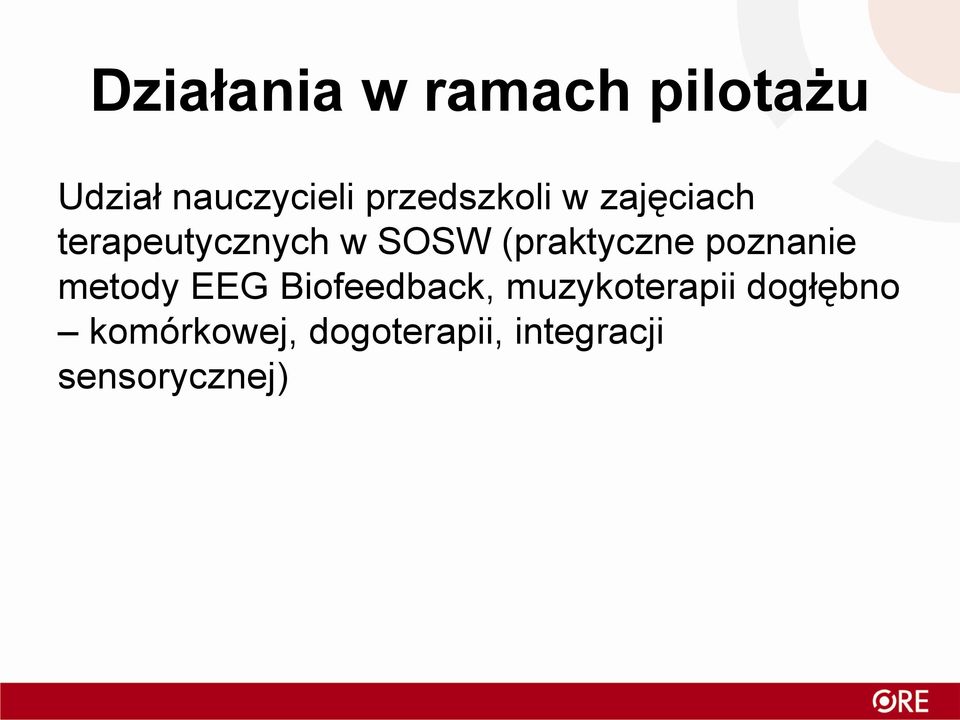 (praktyczne poznanie metody EEG Biofeedback,