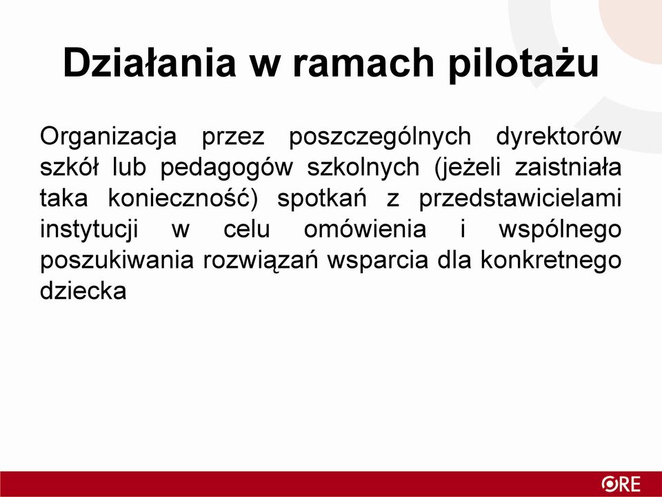 konieczność) spotkań z przedstawicielami instytucji w celu