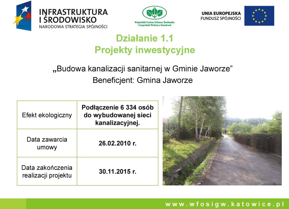 334 osób do wybudowanej sieci kanalizacyjnej.