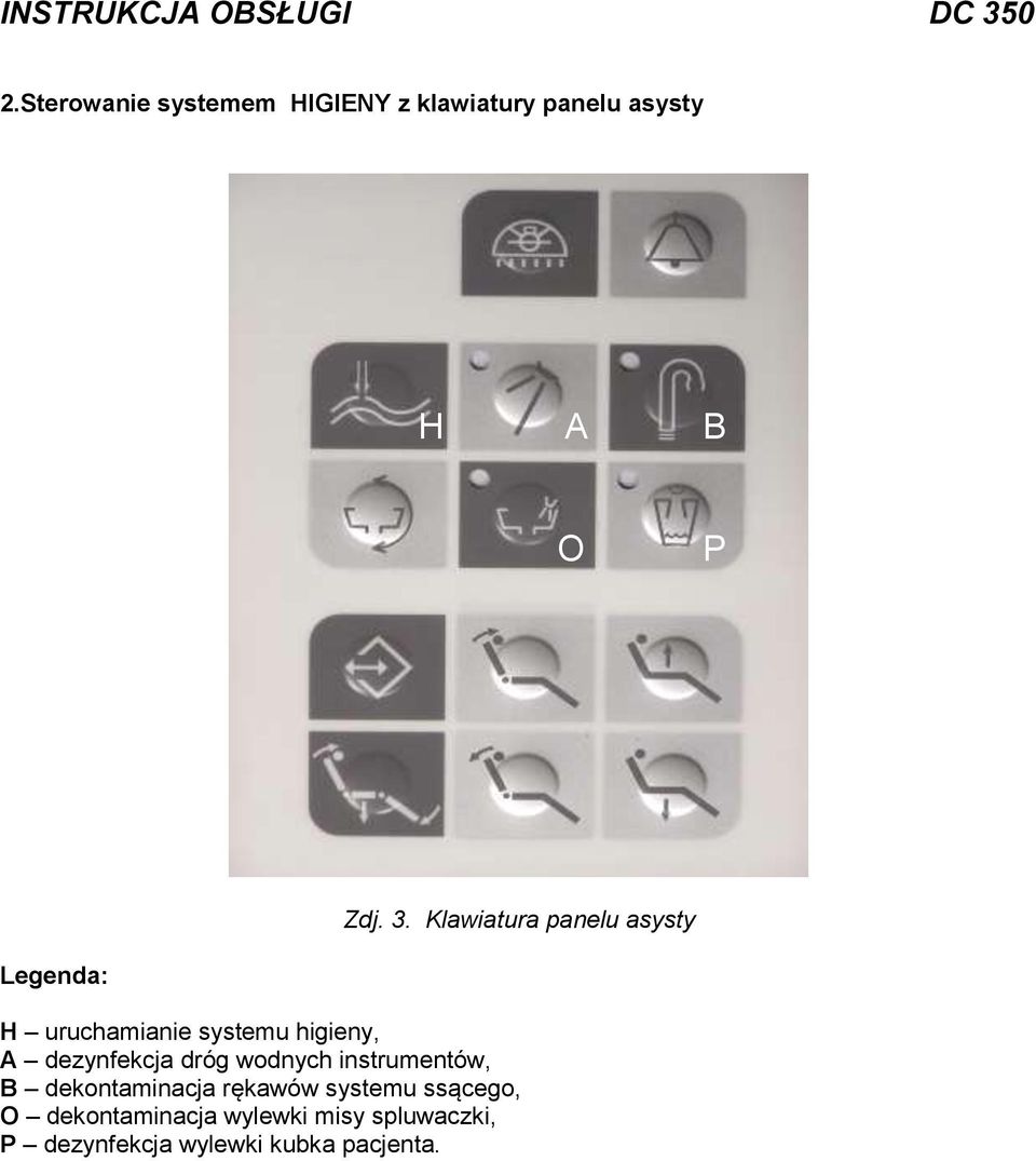 dezynfekcja dróg wodnych instrumentów, B dekontaminacja rękawów systemu