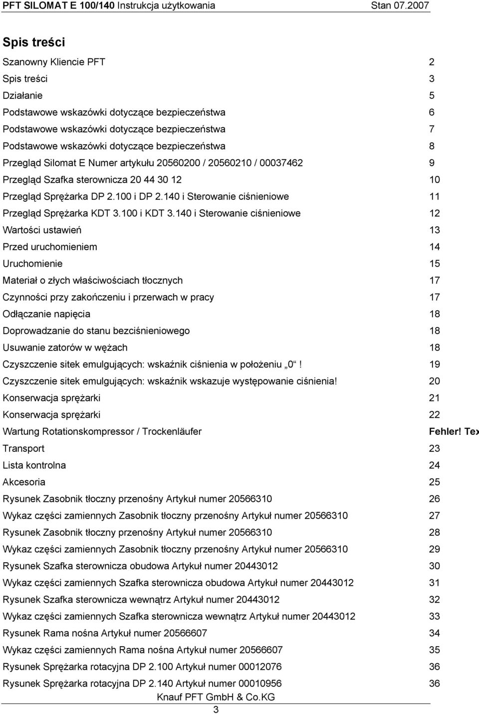 140 i Sterowanie ciśnieniowe 11 Przegląd Sprężarka KDT 3.100 i KDT 3.