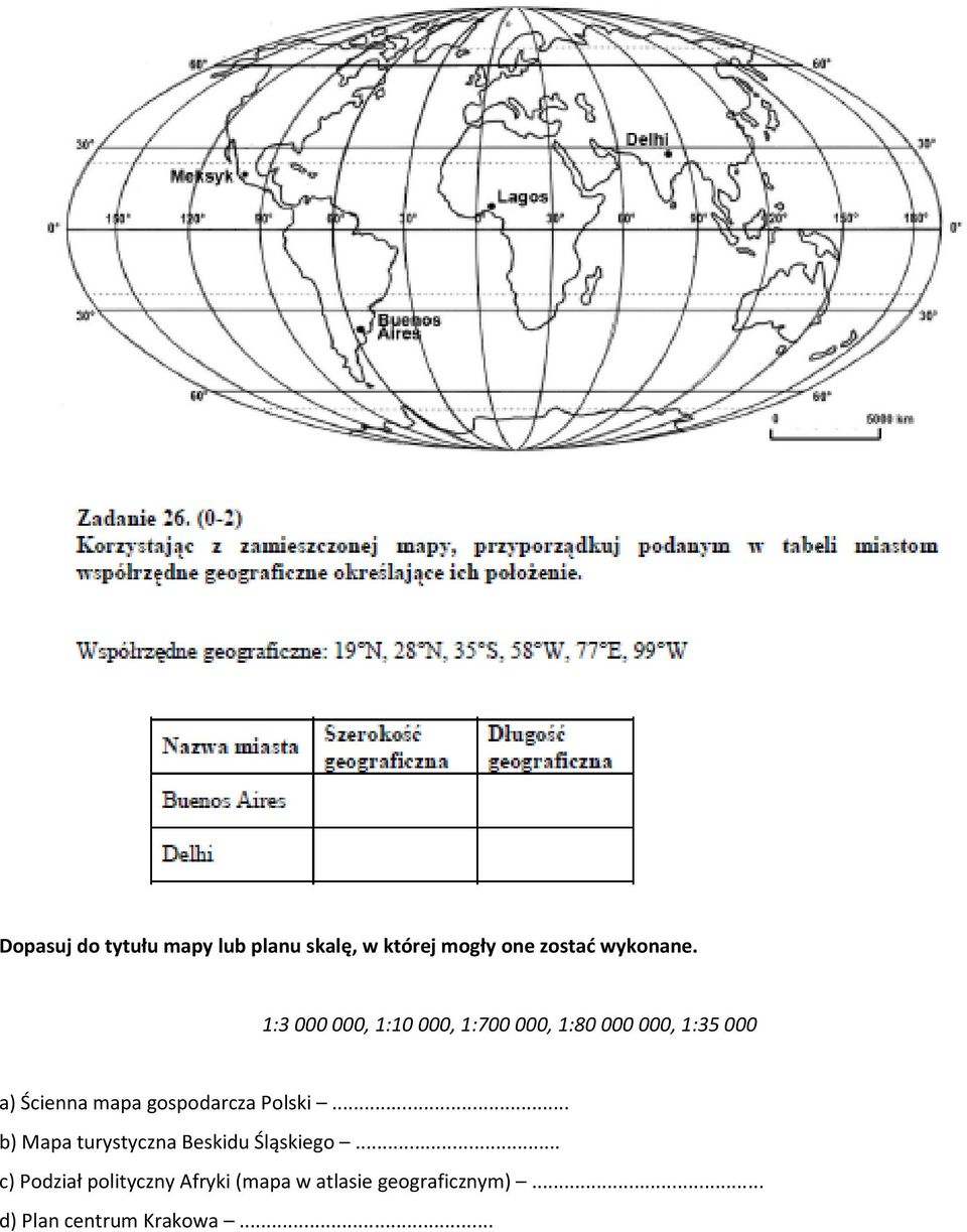 gospodarcza Polski... b) Mapa turystyczna Beskidu Śląskiego.