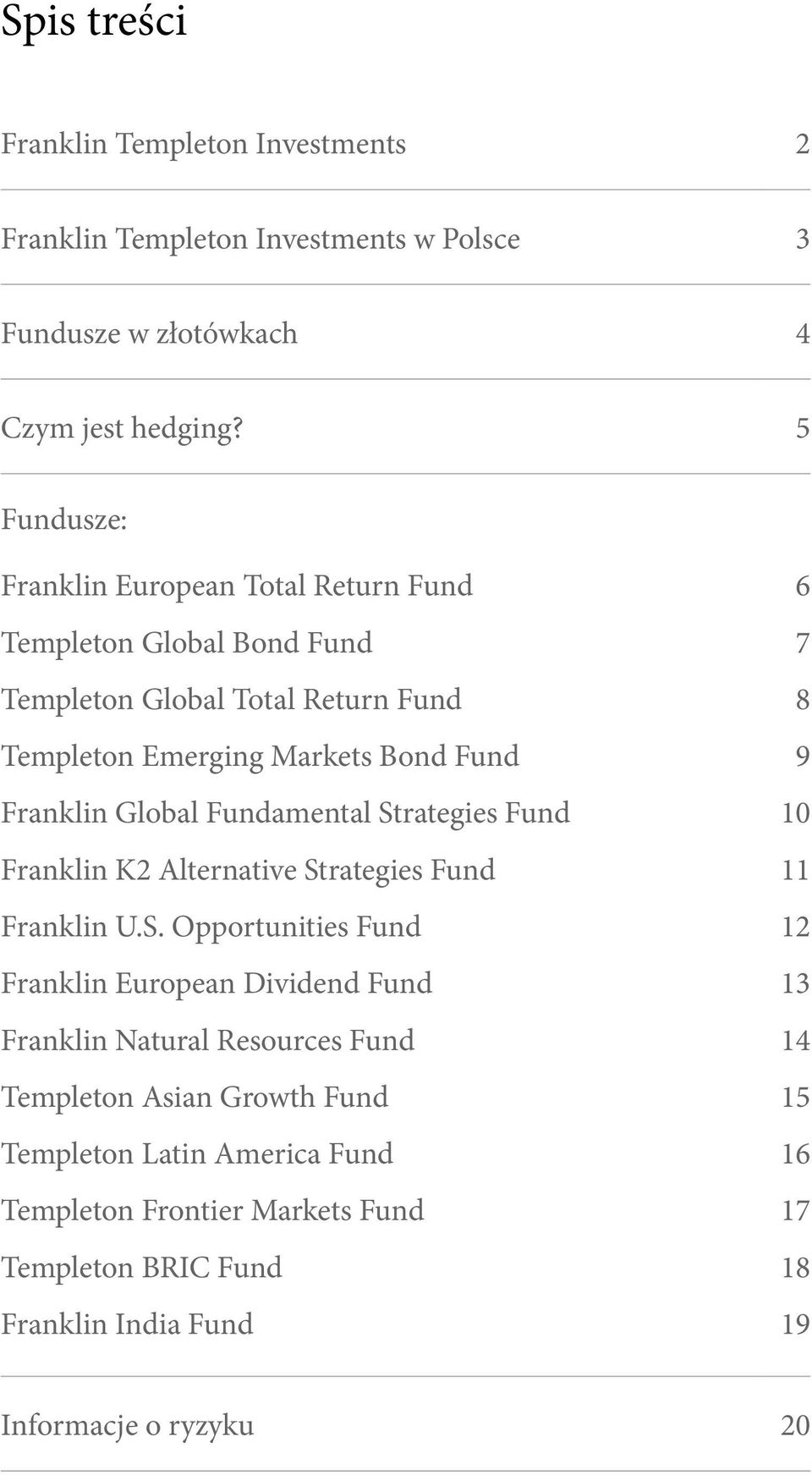 Franklin Global Fundamental St