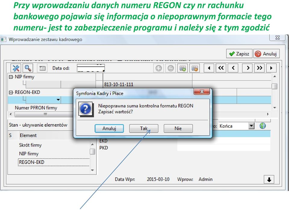 niepoprawnym formacie tego numeru- jest to