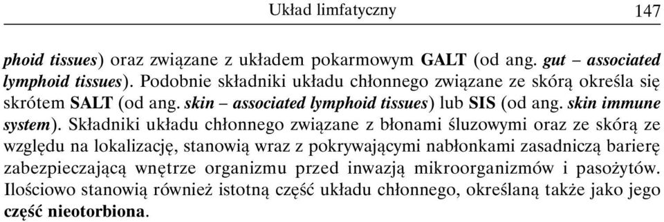 skin immune system).