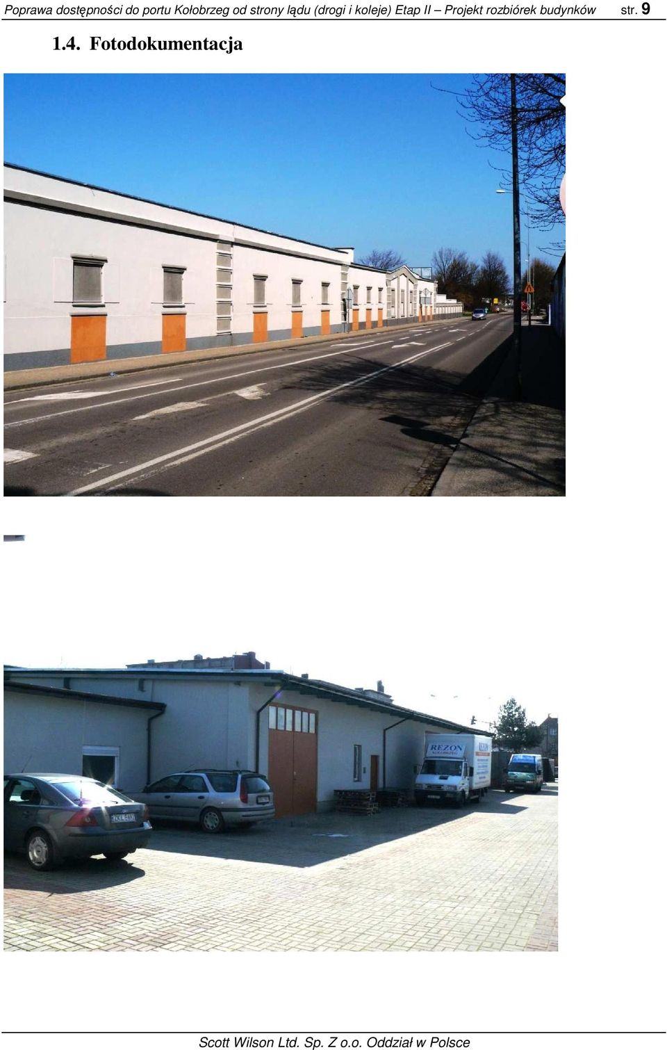 koleje) Etap II Projekt rozbiórek