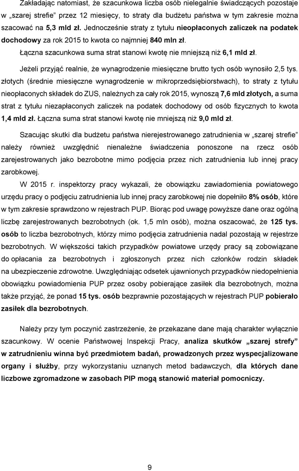 Jeżeli przyjąć realnie, że wynagrodzenie miesięczne brutto tych osób wynosiło 2,5 tys.