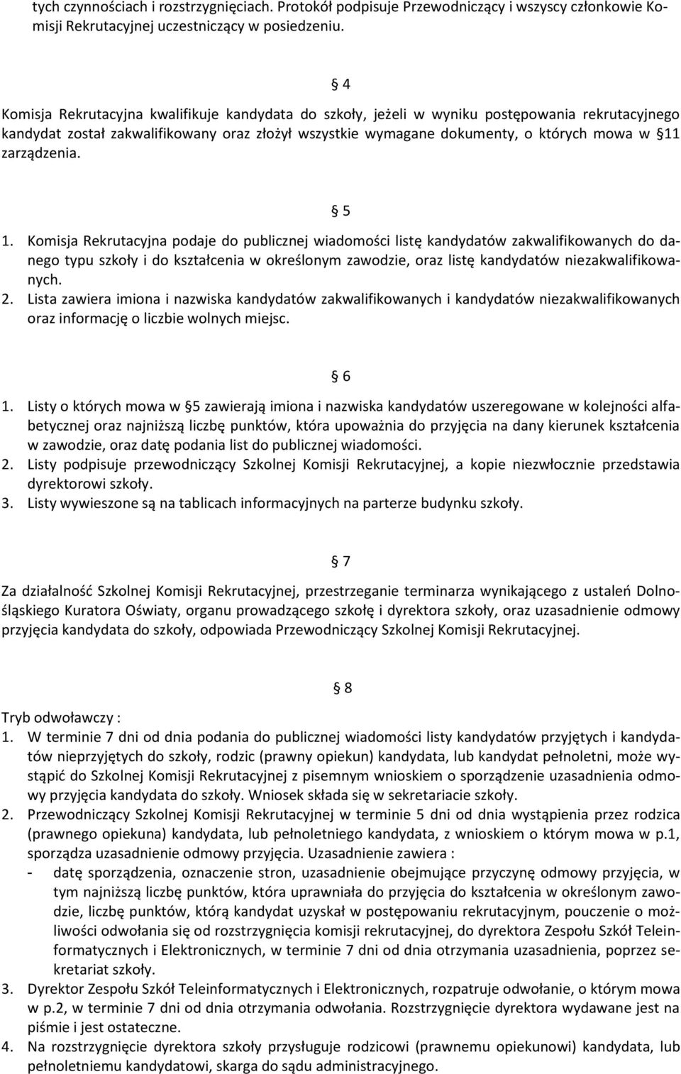 zarządzenia. 5 1.