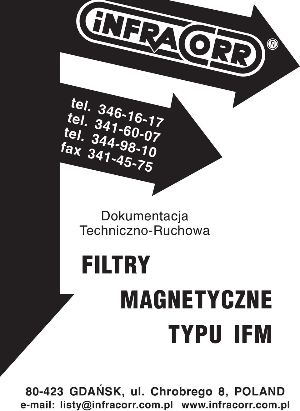 Techniczno-Ruchowa FILTRY MAGNETYCZNE TYPU IFM