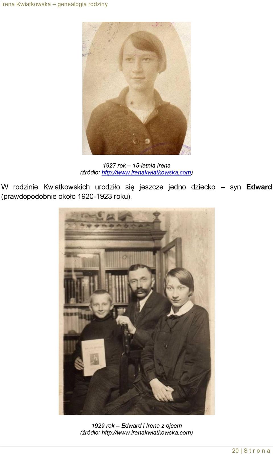 syn Edward (prawdopodobnie około 1920-1923 roku).