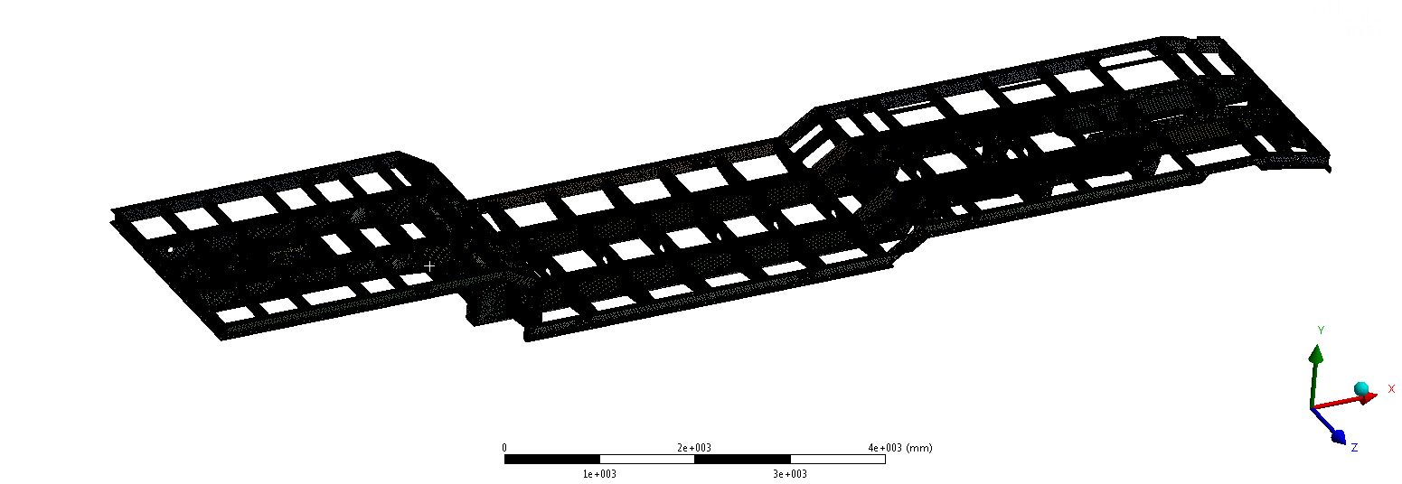 d) dobrano rodzaj kontaktu w połączeniach śrubowych oraz spawanych, e) zdefiniowano parametry warunków brzegowych.