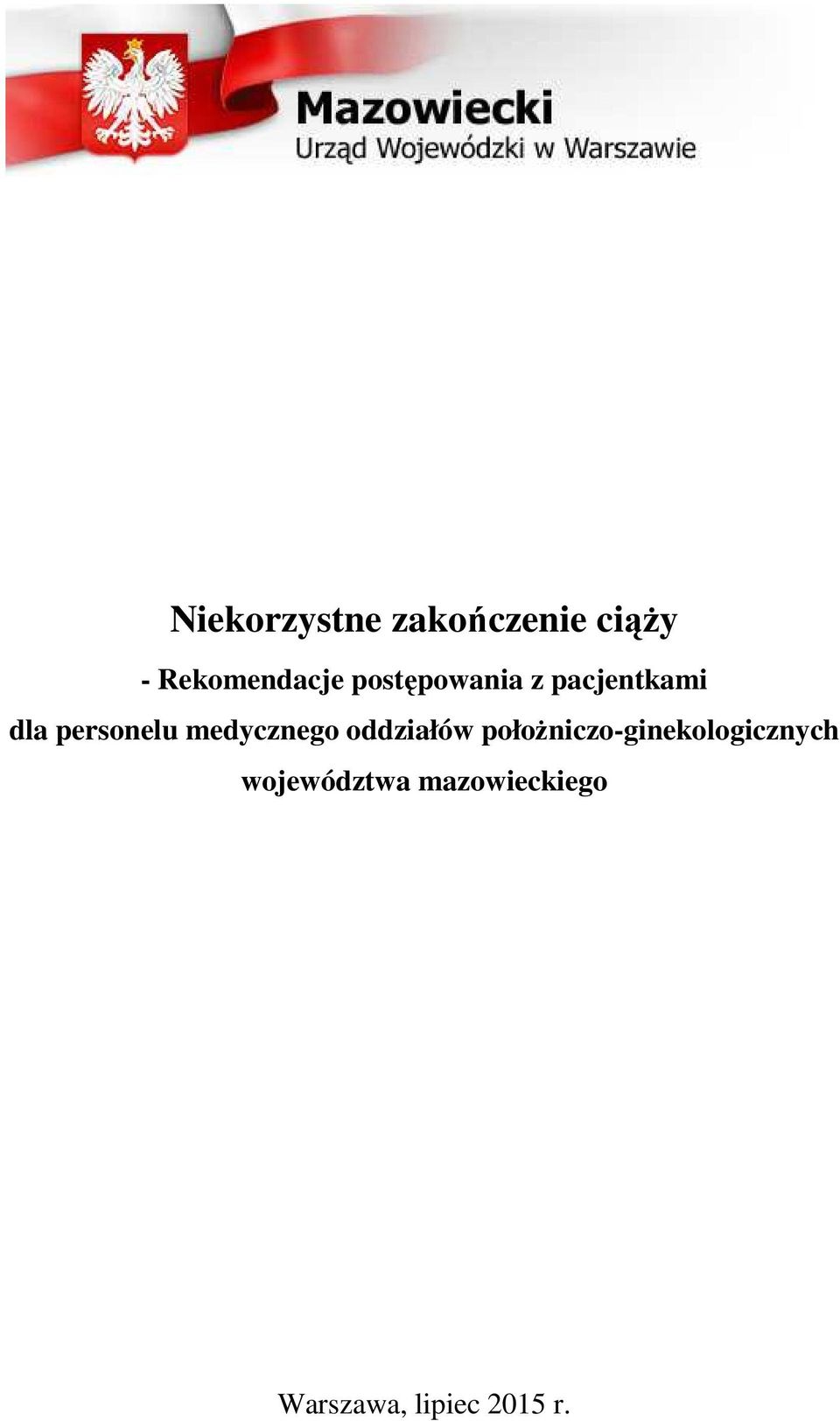 medycznego oddziałów