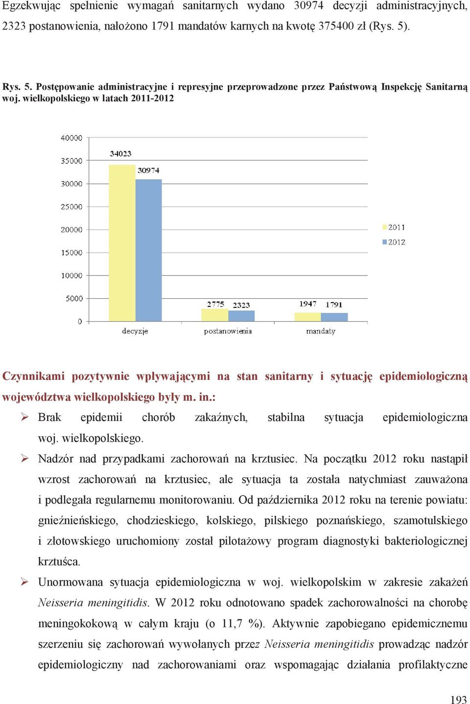 wielkopolskiego w latach 2011-2012 Czynnikami pozytywnie wp ywaj cymi na stan sanitarny i sytuacj epidemiologiczn województwa wielkopolskiego by y m. in.
