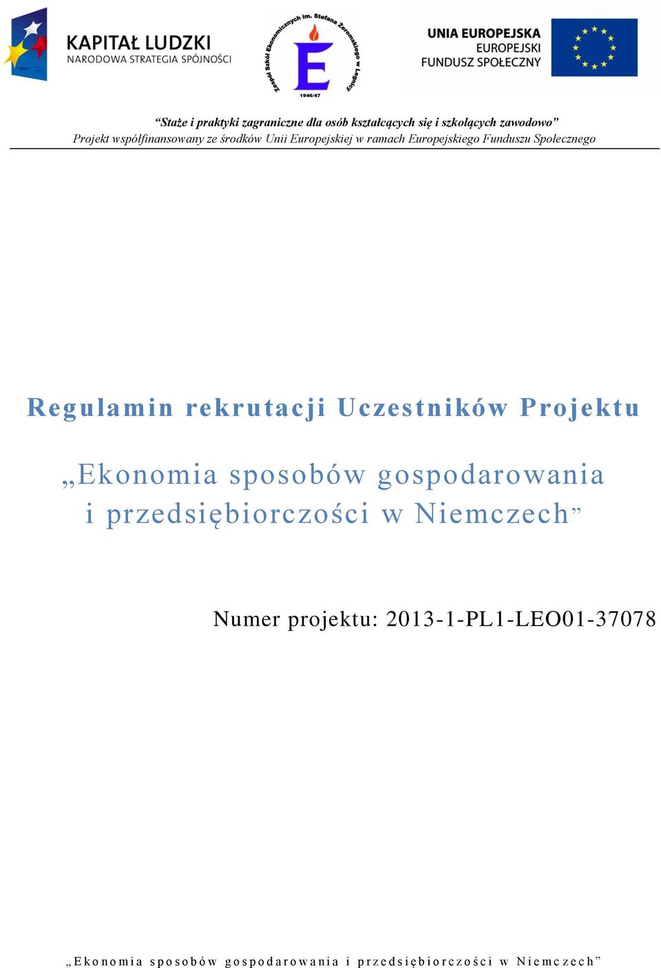 gospodarowania i przedsiębiorczości