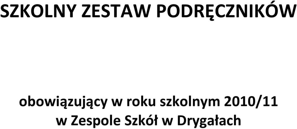 obowiązujący w roku