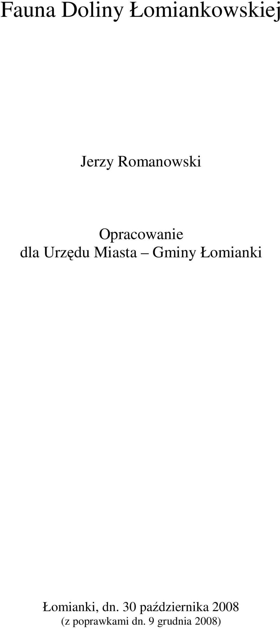 Miasta Gminy Łomianki Łomianki, dn.
