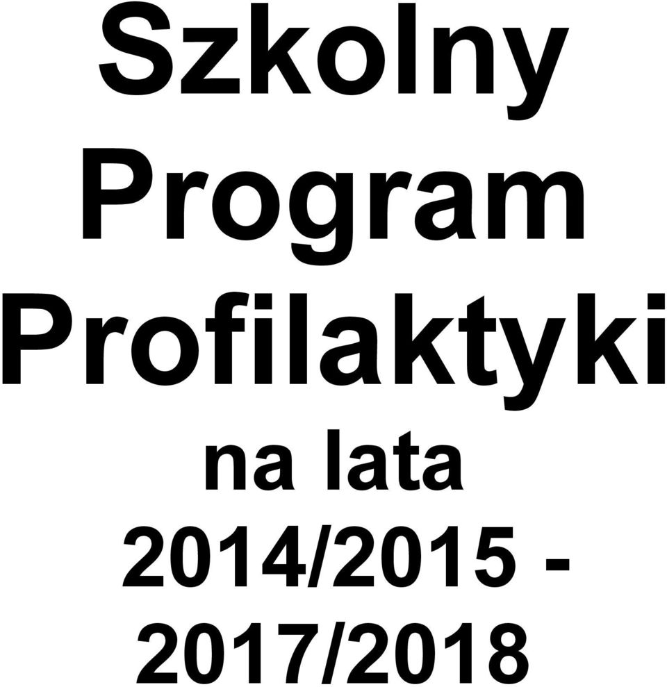 Profilaktyki