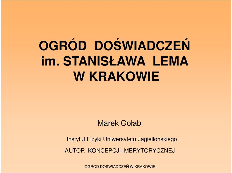 Gołąb Instytut Fizyki