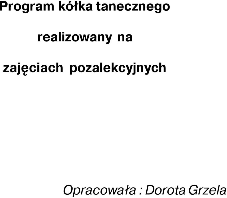 na zajęciach