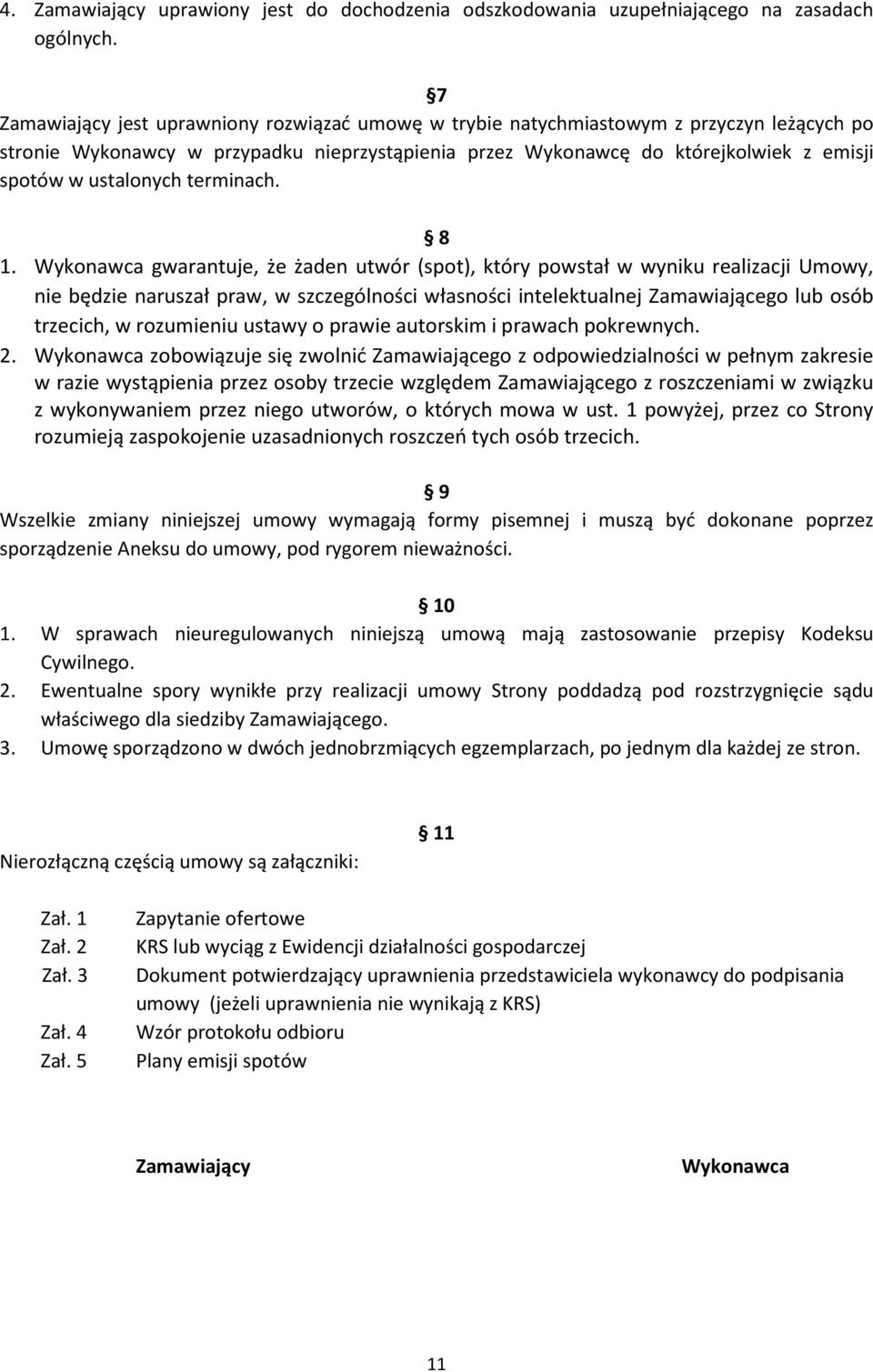 ustalonych terminach. 8 1.