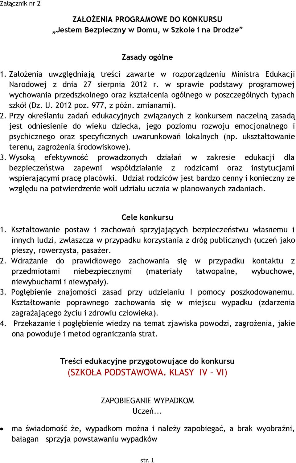 w sprawie podstawy programowej wychowania przedszkolnego oraz kształcenia ogólnego w poszczególnych typach szkół (Dz. U. 20