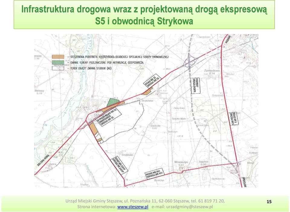 projektowaną drogą