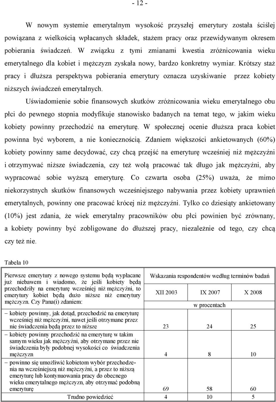 Krótszy staż pracy i dłuższa perspektywa pobierania emerytury oznacza uzyskiwanie przez kobiety niższych świadczeń emerytalnych.