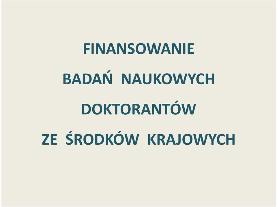 DOKTORANTÓW ZE