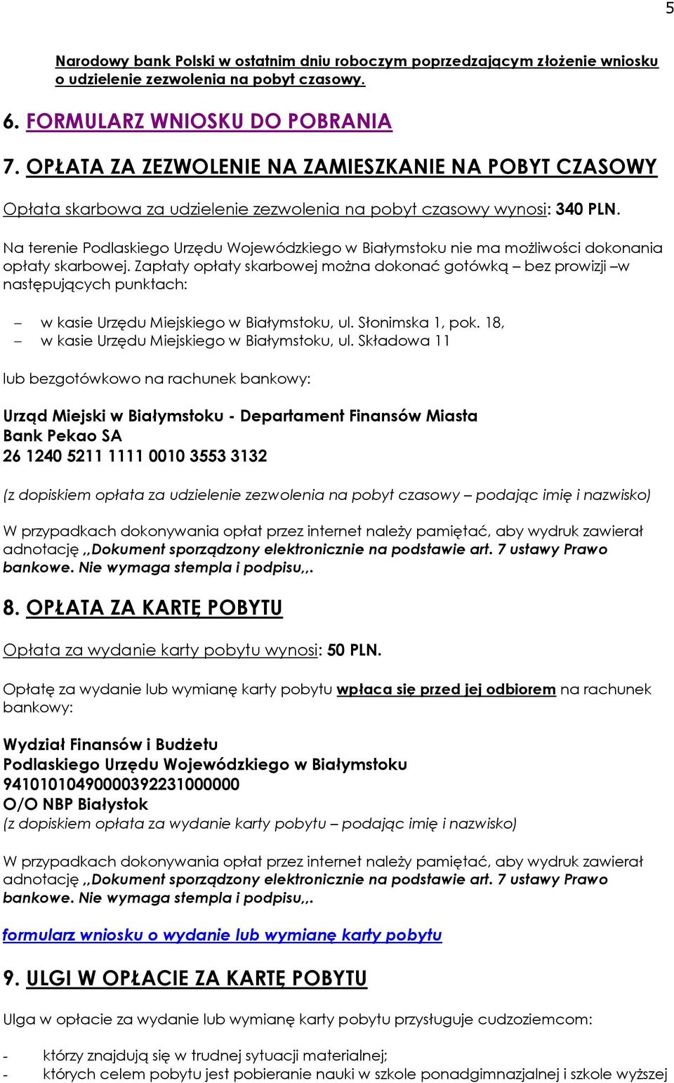 Zezwolenie Na Pobyt Czasowy Podjęcie Lub Kontynuowanie Nauki Pdf