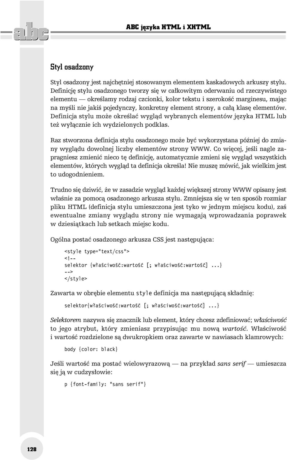 ABC jêzyka HTML i XHTML - PDF Darmowe pobieranie