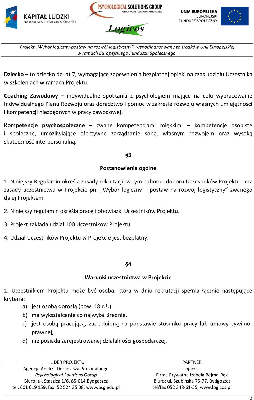 niezbędnych w pracy zawodowej.