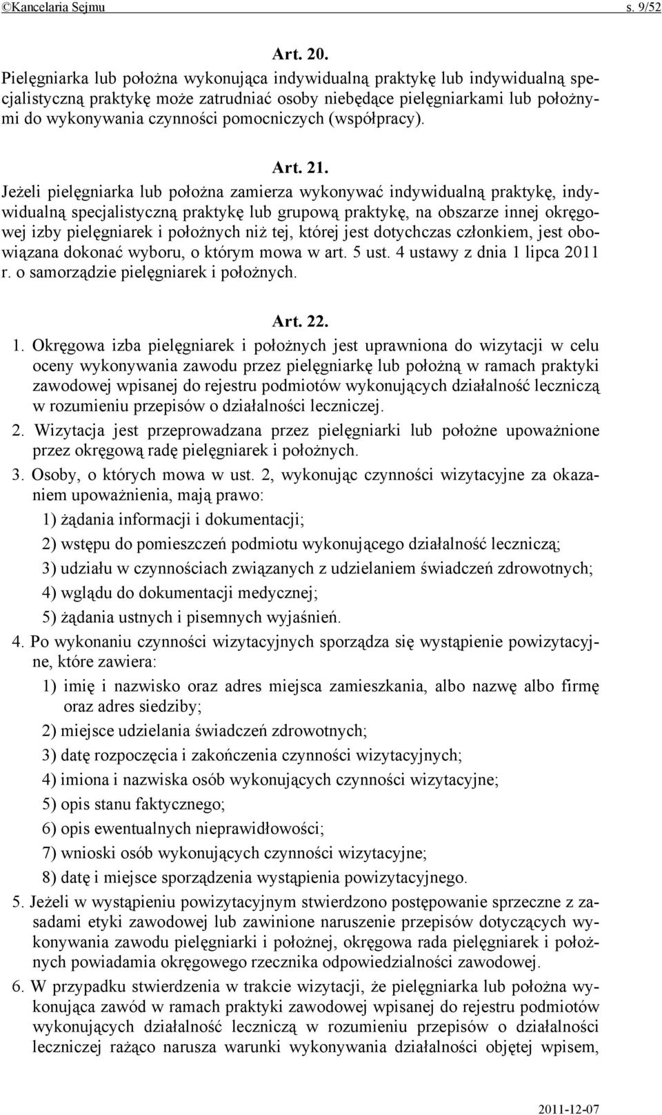 (współpracy). Art. 21.