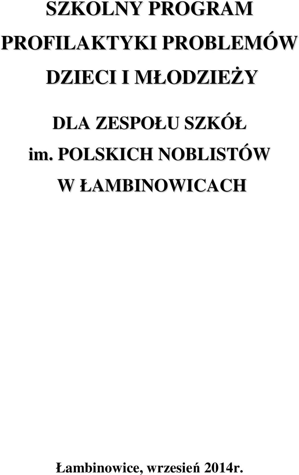ZESPOŁU SZKÓŁ im.