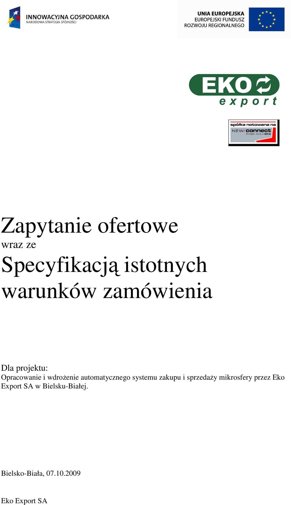 wdroŝenie automatycznego systemu zakupu i sprzedaŝy