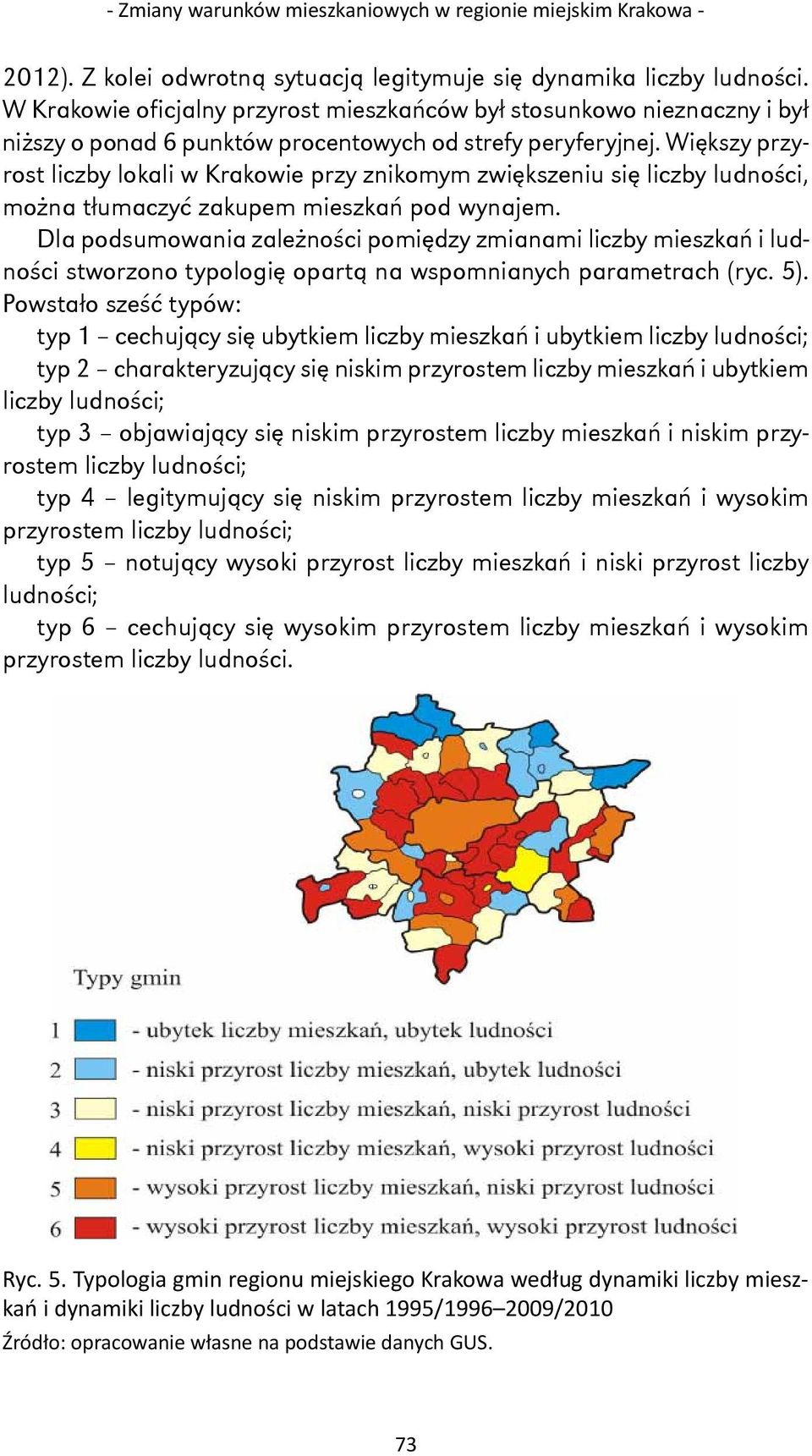 Większy przyrost liczby lokali w Krakowie przy znikomym zwiększeniu się liczby ludności, można tłumaczyć zakupem mieszkań pod wynajem.