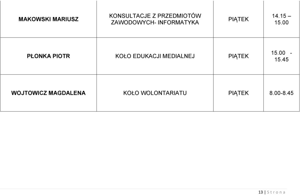 00 PŁONKA PIOTR KOŁO EDUKACJI MEDIALNEJ PIĄTEK