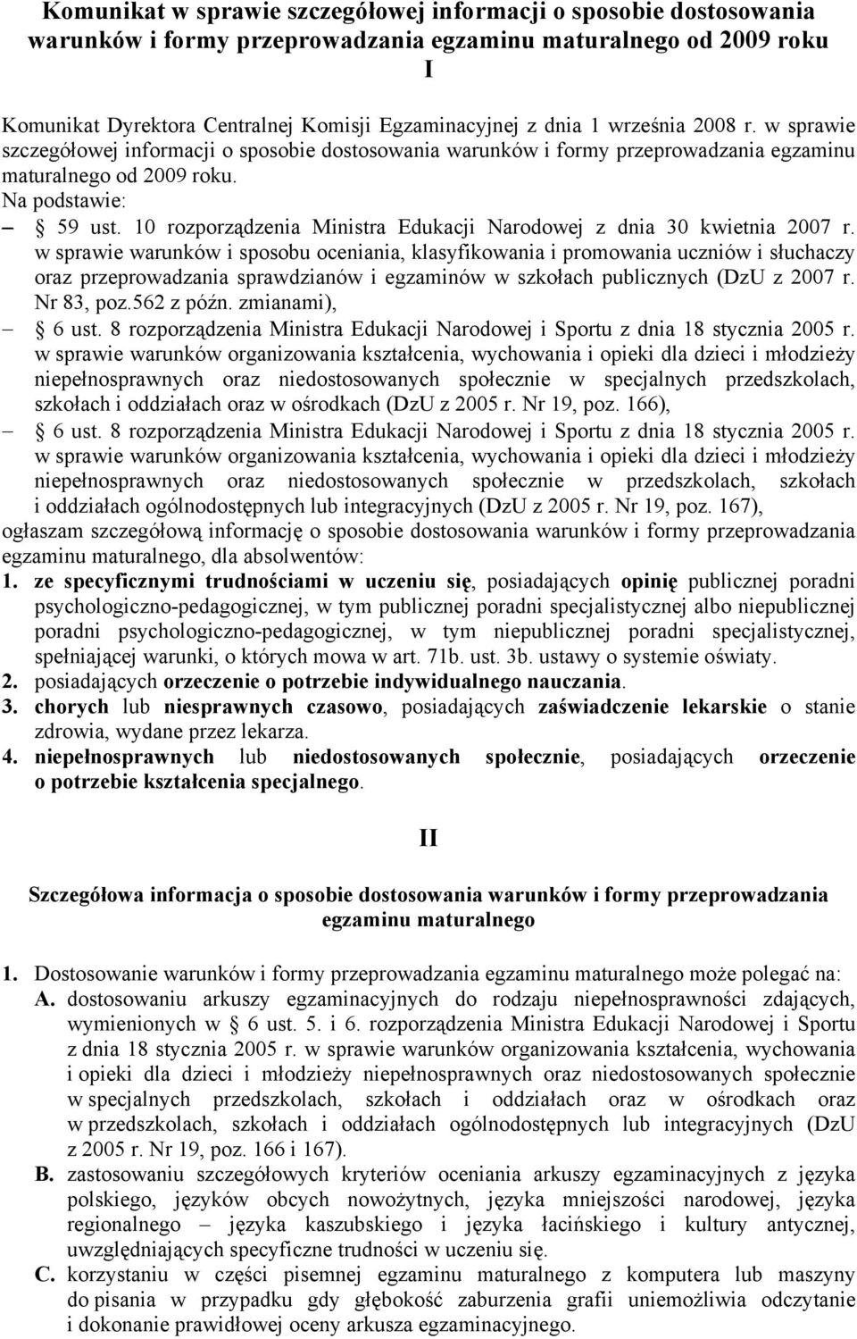 10 rozporządzenia Ministra Edukacji Narodowej z dnia 30 kwietnia 2007 r.