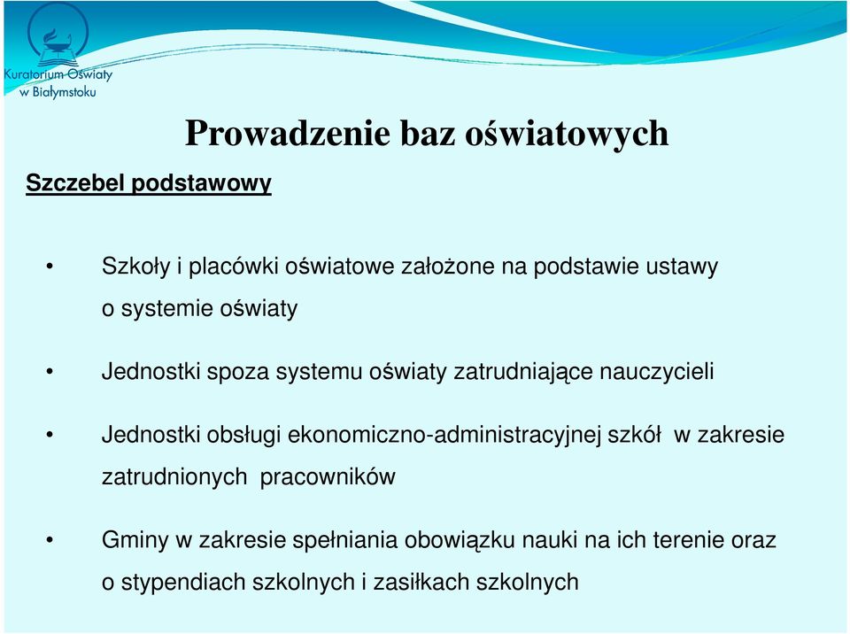 Jednostki obsługi ekonomiczno-administracyjnej szkół w zakresie zatrudnionych pracowników Gminy