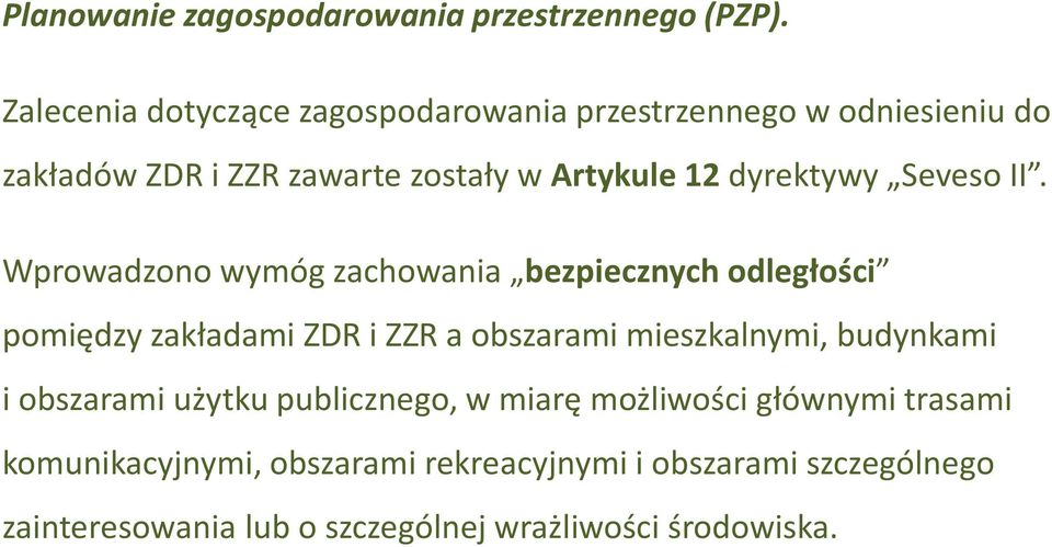 dyrektywy Seveso II.