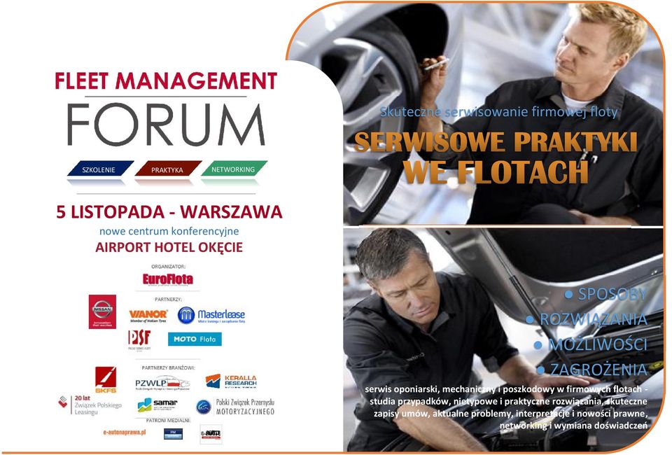 MOŻLIWOŚCI ZAGROŻENIA serwis oponiarski, mechaniczny i poszkodowy w firmowych flotach - studia przypadków,