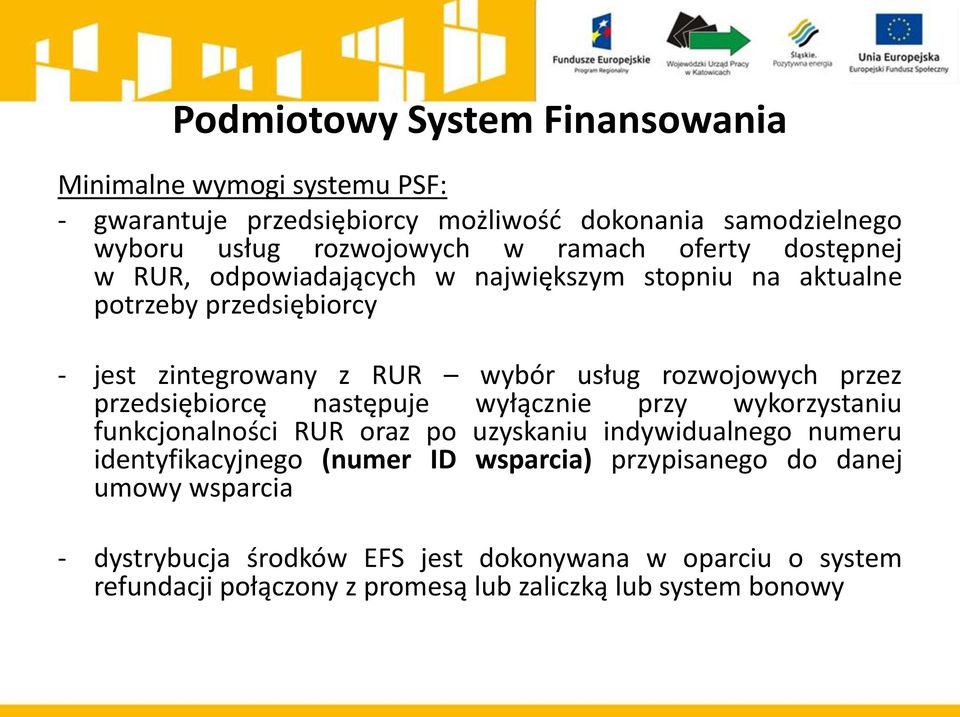 przez przedsiębiorcę następuje wyłącznie przy wykorzystaniu funkcjonalności RUR oraz po uzyskaniu indywidualnego numeru identyfikacyjnego (numer ID