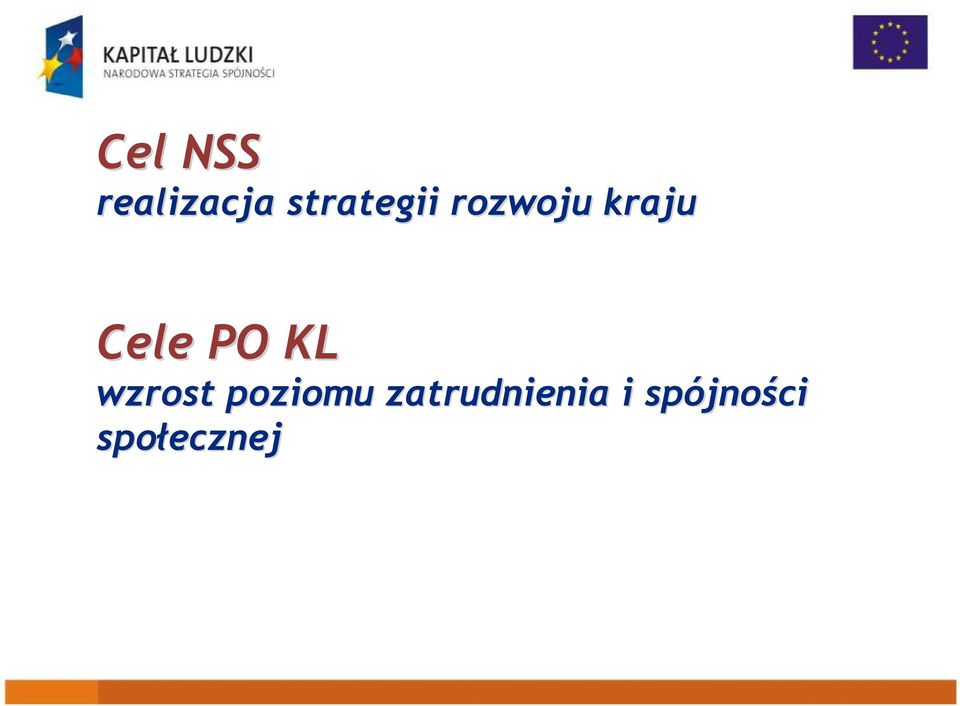 Cele PO KL wzrost poziomu