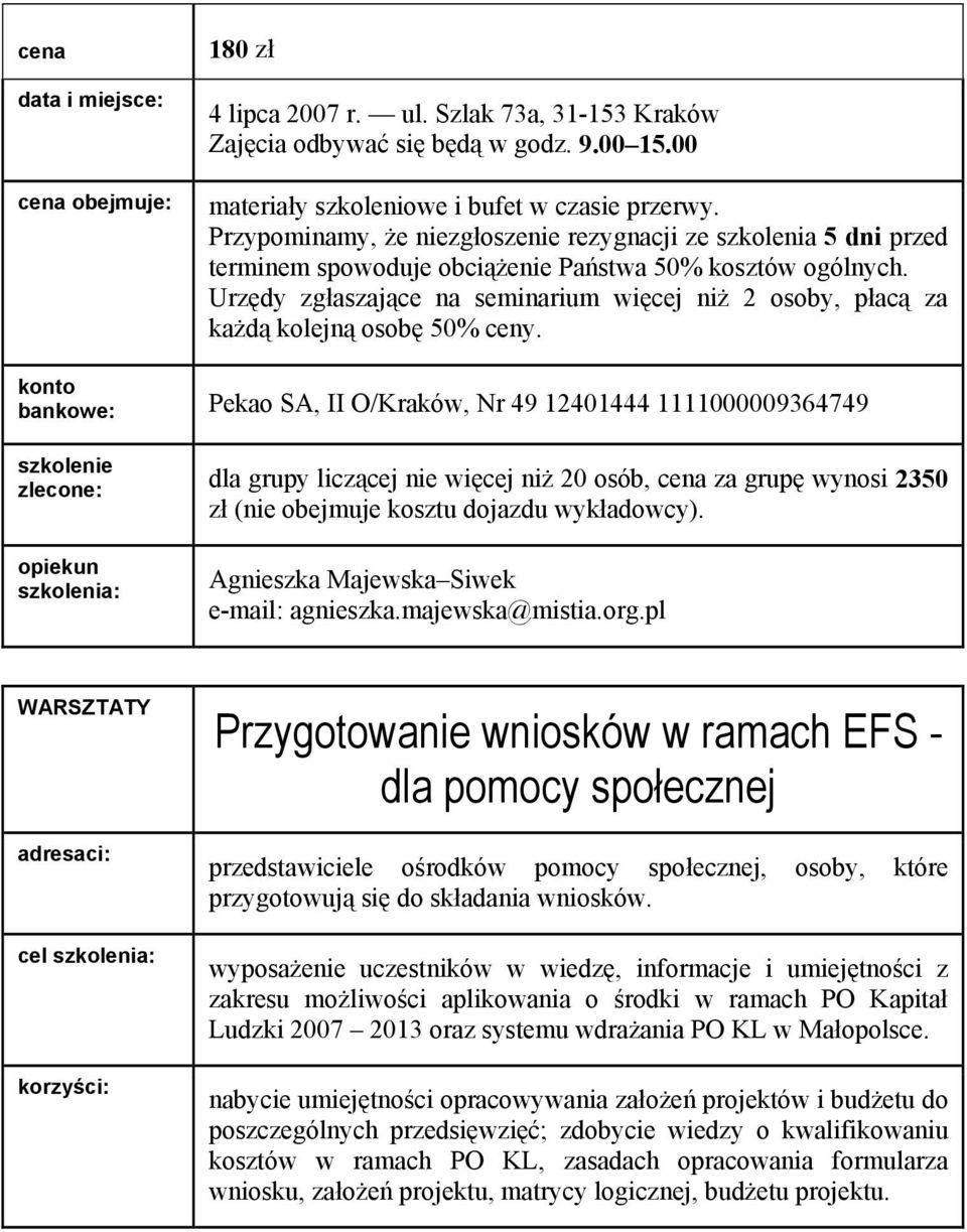 osoby, które przygotowują się do składania wniosków.