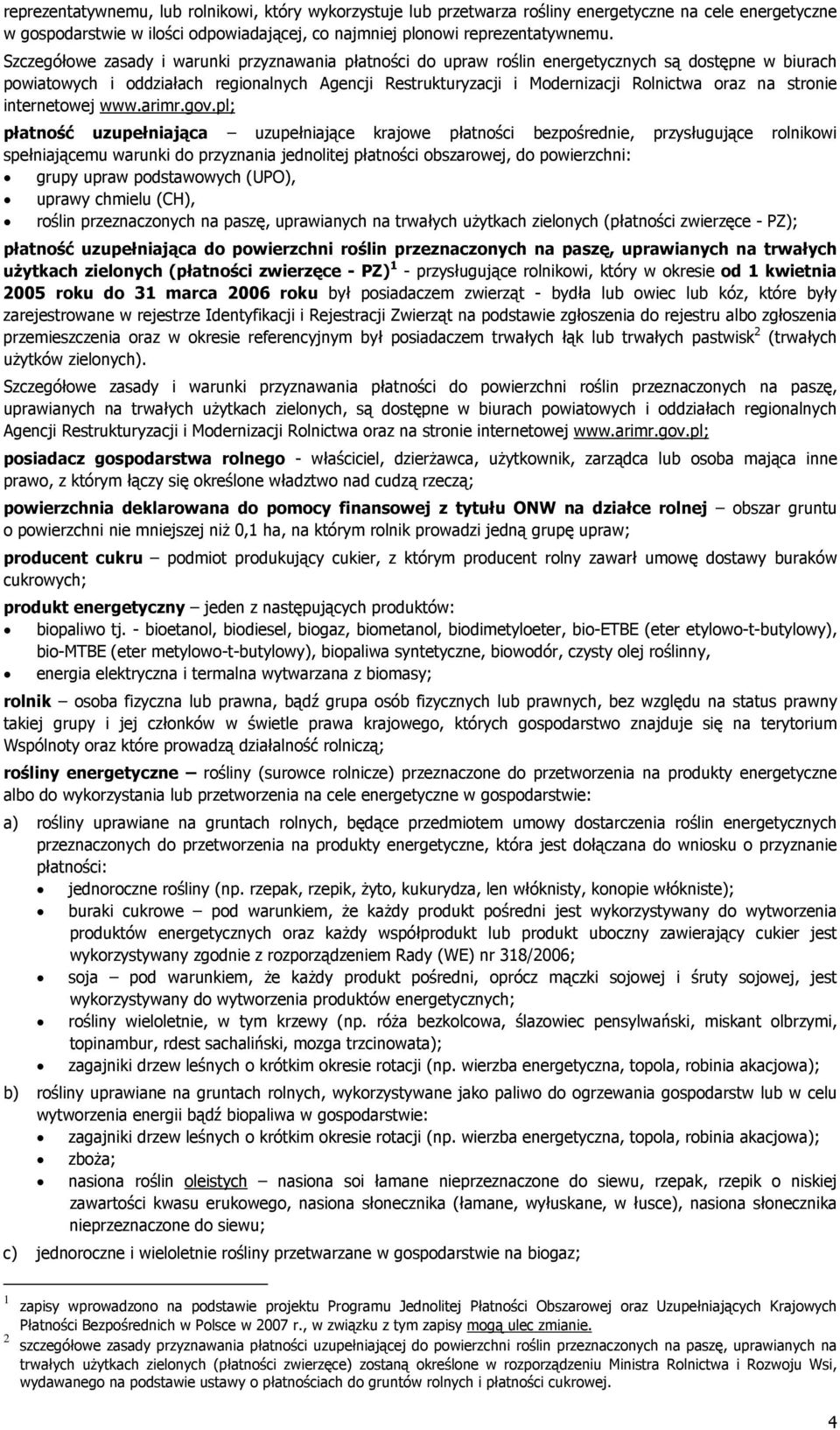na stronie internetowej www.arimr.gov.