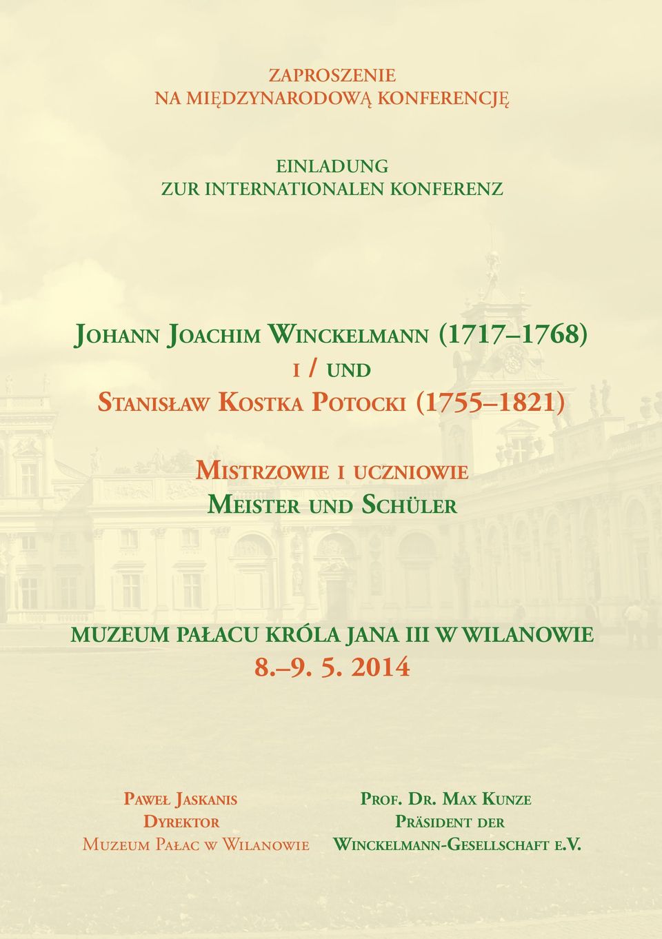 uczniowie Meister und Schüler Muzeum Pałacu Króla Jana III w Wilanowie 8. 9. 5.