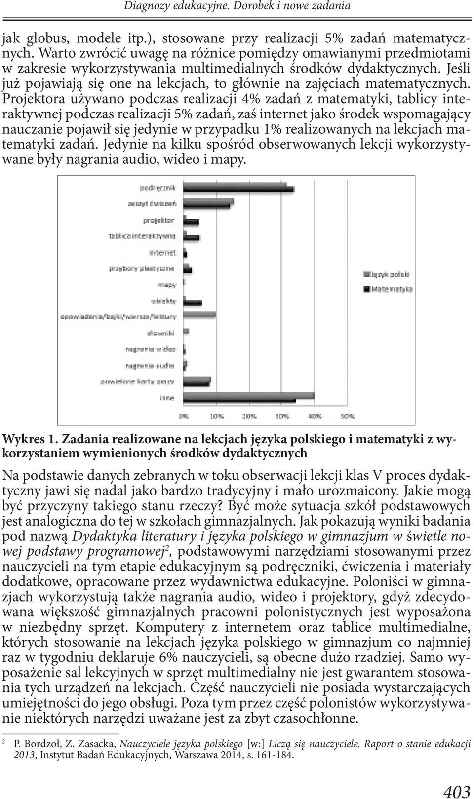 Jeśli już pojawiają się one na lekcjach, to głównie na zajęciach matematycznych.